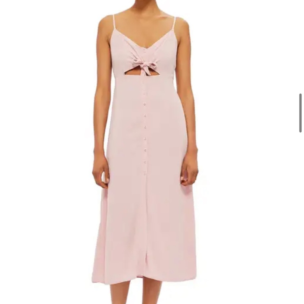 TOPSHOP Knot Front Slipdress